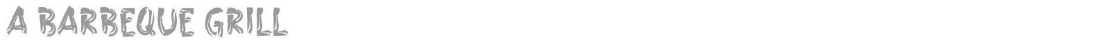 A Barbeque Grill font preview