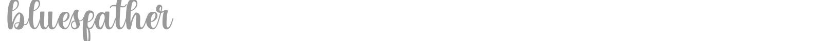 Bluesfather font preview