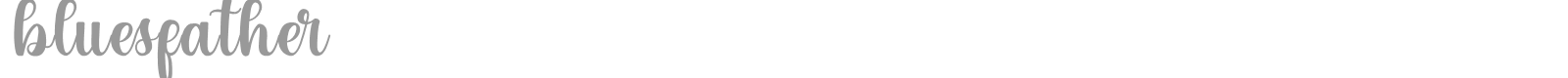 Bluesfather font preview