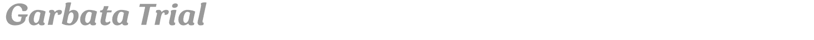 Garbata font preview