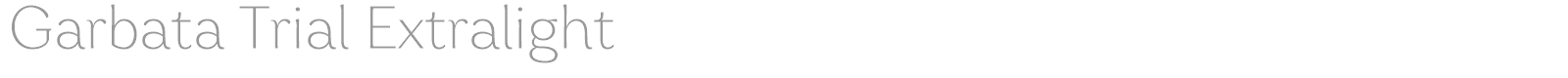 Garbata font preview