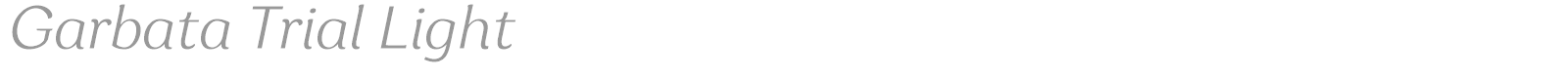 Garbata font preview