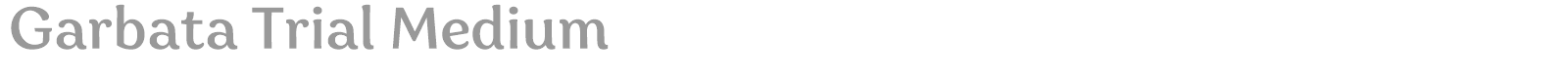 Garbata font preview