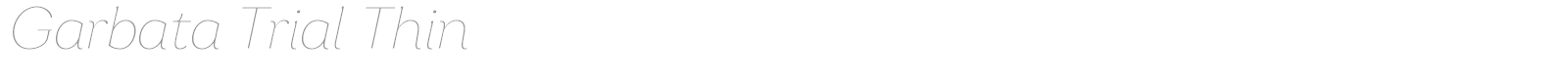 Garbata font preview