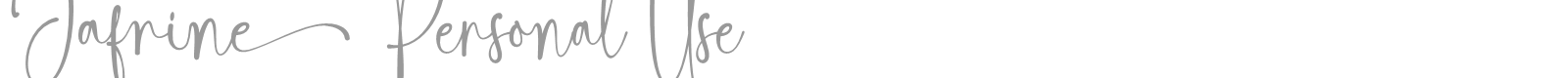 Jafrine font preview