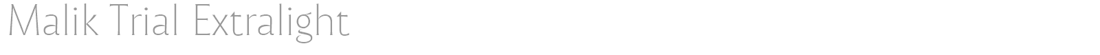 Malik font preview