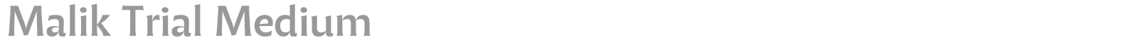 Malik font preview