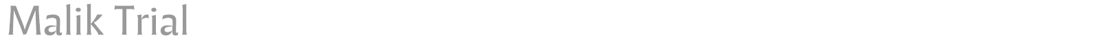 Malik font preview