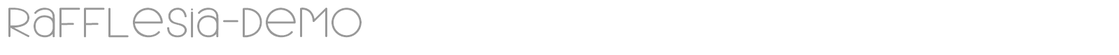 Rafflesia font preview