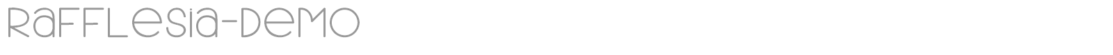 Rafflesia font preview