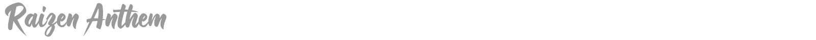 Raizen Anthem font preview