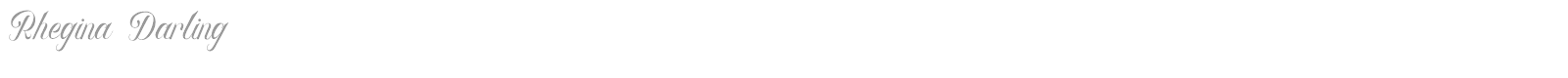 Rhegina Darling font preview
