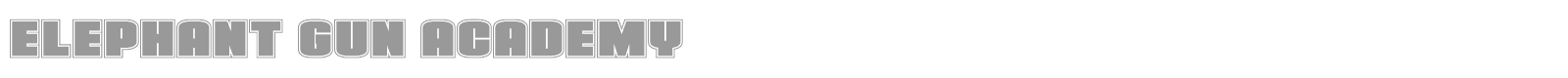 Elephant Gun font preview