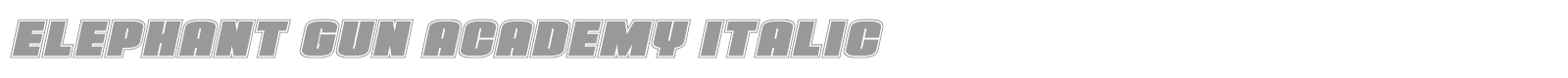 Elephant Gun font preview