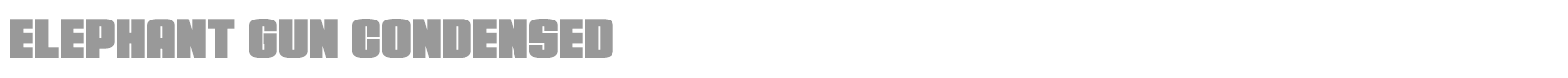 Elephant Gun font preview