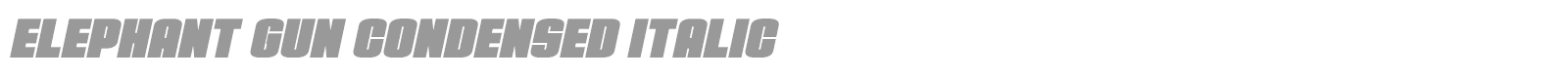 Elephant Gun font preview