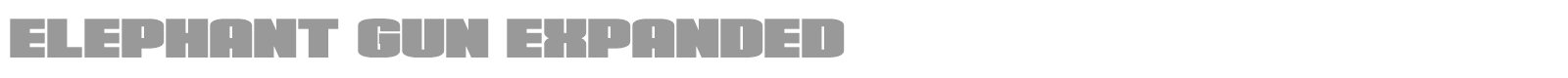 Elephant Gun font preview
