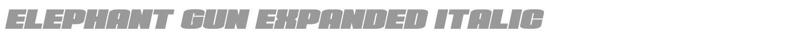 Elephant Gun font preview