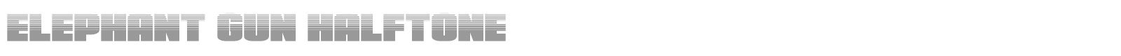 Elephant Gun font preview