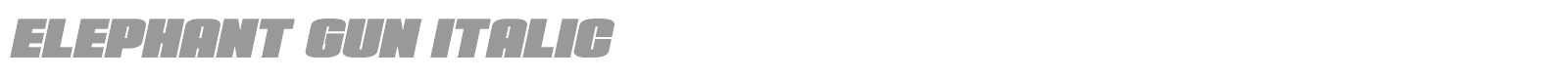 Elephant Gun font preview
