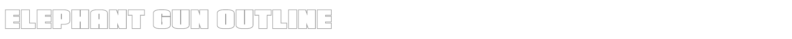 Elephant Gun font preview