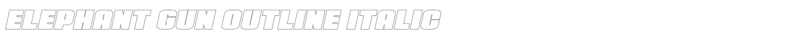 Elephant Gun font preview