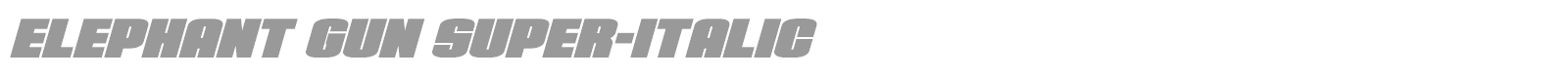 Elephant Gun font preview