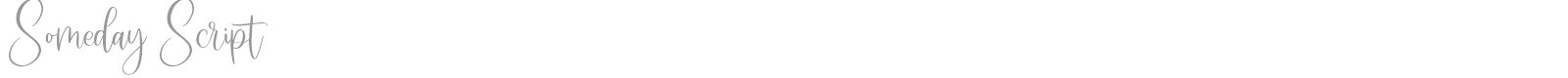 Someday Script font preview