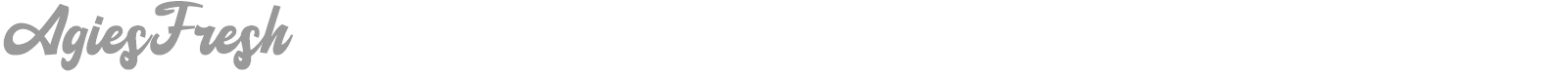 Agies Fresh font preview
