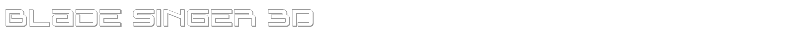 Blade Singer font preview