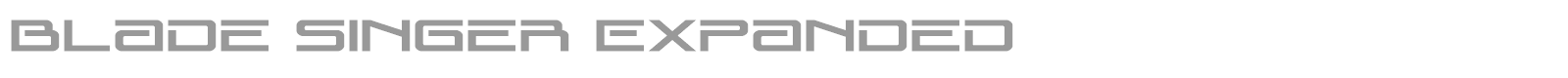 Blade Singer font preview