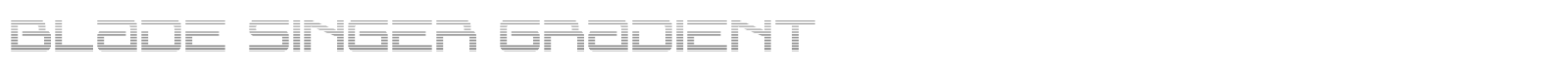 Blade Singer font preview