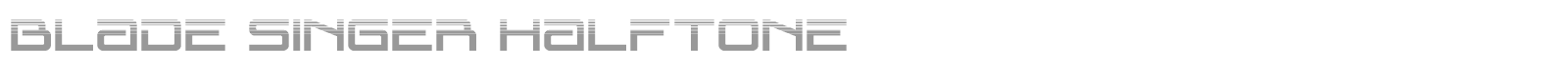 Blade Singer font preview