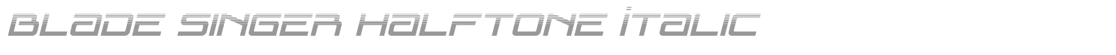 Blade Singer font preview