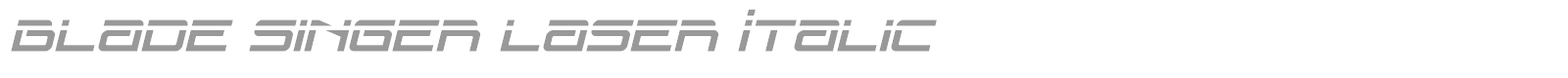 Blade Singer font preview