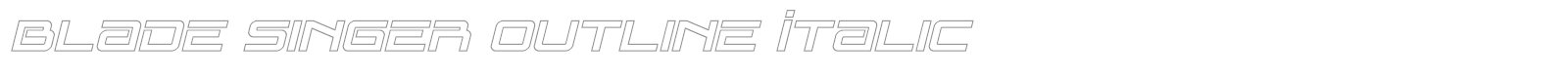 Blade Singer font preview