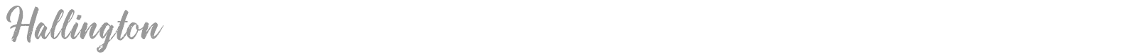 Hallington font preview