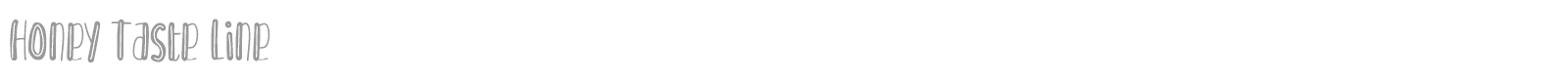 Honey Taste font preview