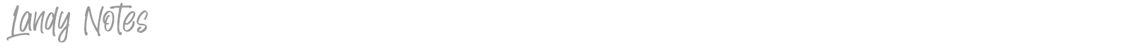 Landy Notes font preview