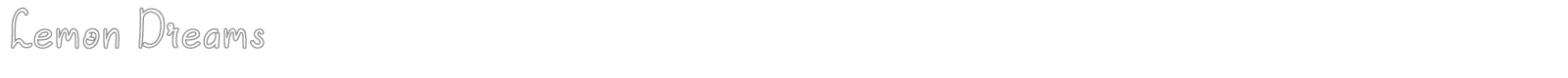 Lemon Dreams font preview
