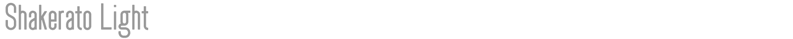 Shakerato font preview