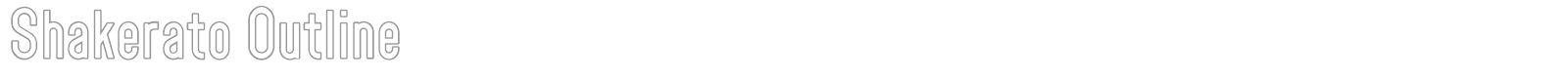 Shakerato font preview
