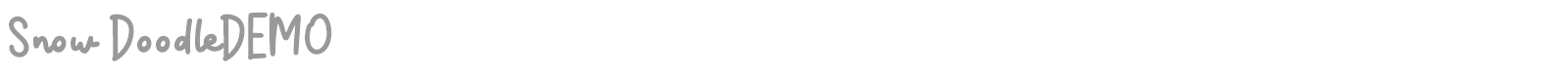 Snow Doodle font preview