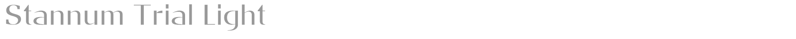 Stannum font preview