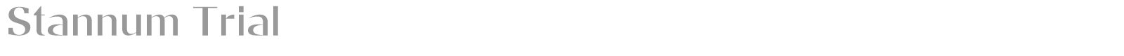Stannum font preview