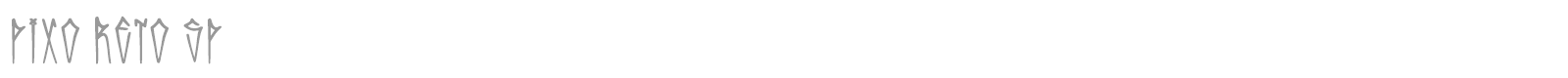 Pixo Reto SP font preview