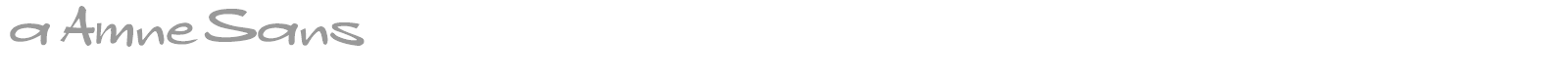 A Amne Sans font preview