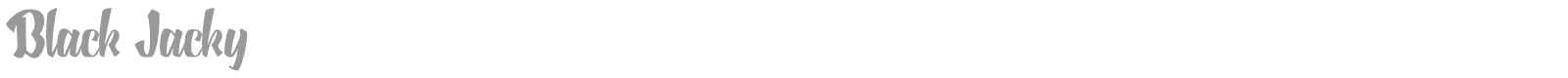 Black Jacky font preview