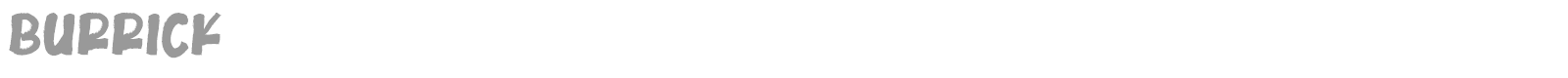 Burrick font preview