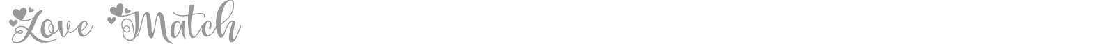 Love Match font preview